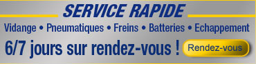 Service rapide : 